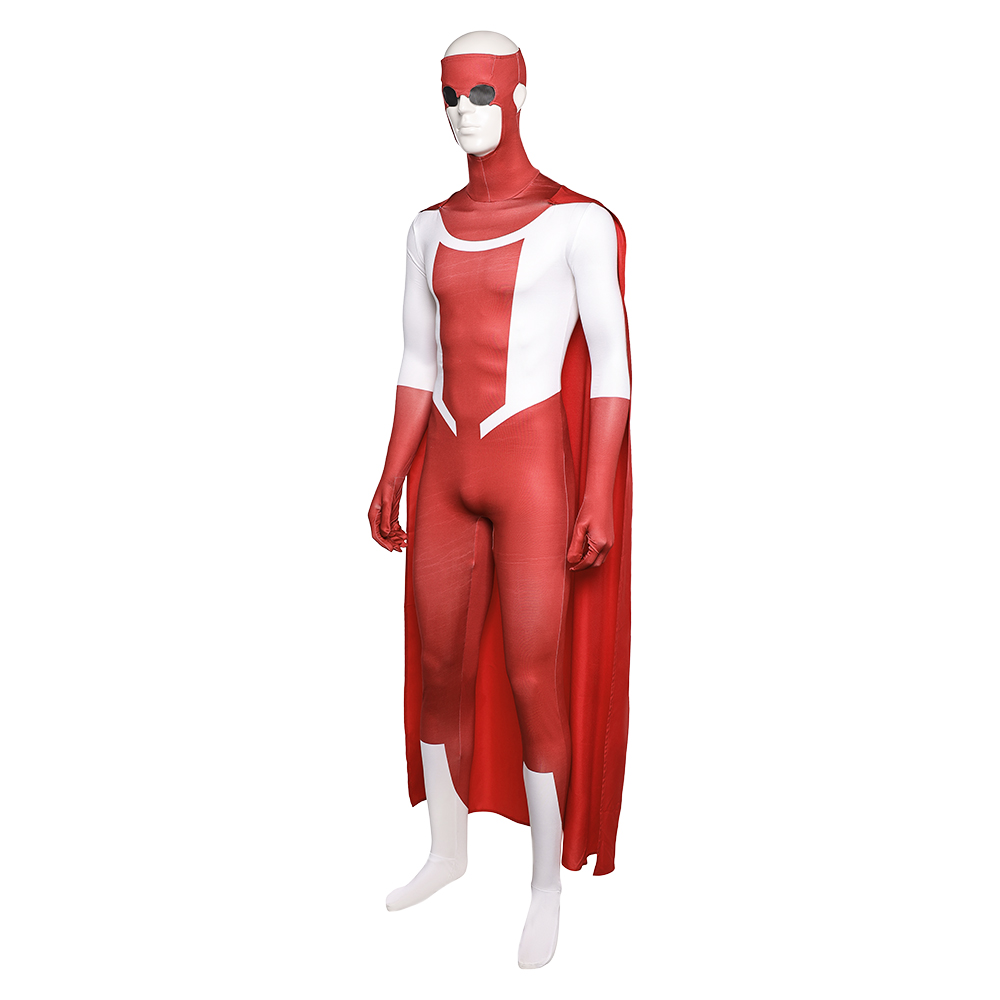 Invincible Season 3 Mark Grayson Red Jumpsuit Outfits Halloween Carnival Cosplay Costume
