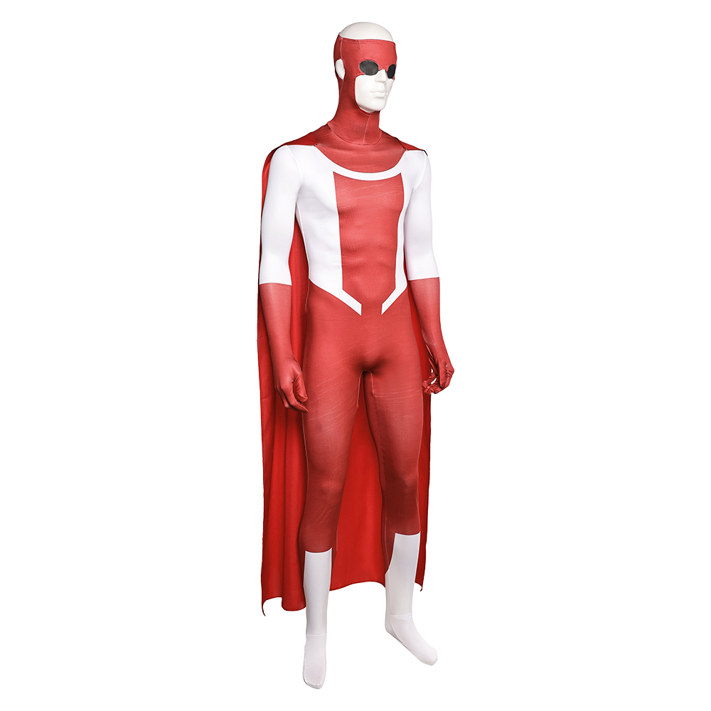 Invincible Season 3 Mark Grayson Red Jumpsuit Outfits Halloween Carnival Cosplay Costume