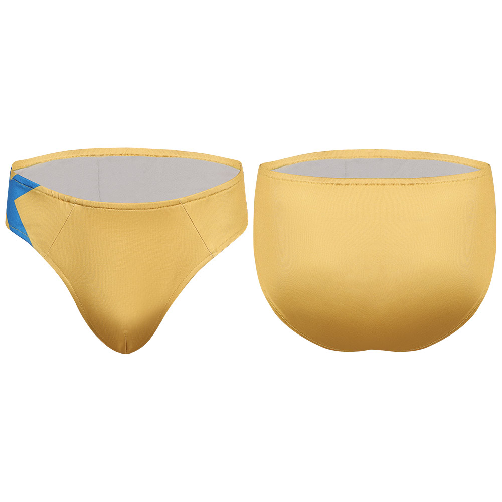 Rivals Iron Fist Men Yellow Briefs Swimsuits Outfits Halloween Carnival Cosplay Costume