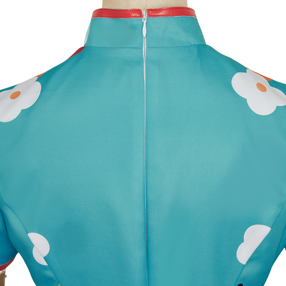 Toilet-bound Hanako-kun (2025) Nene Yashiro Green Cheongsam Outfits Halloween Cosplay Costume