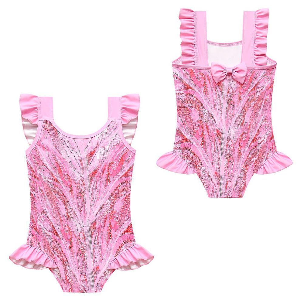 Wicked (2024) Glinda Kids Children Pink Swimsuit Set Outfits Halloween Carnival Cosplay Costume