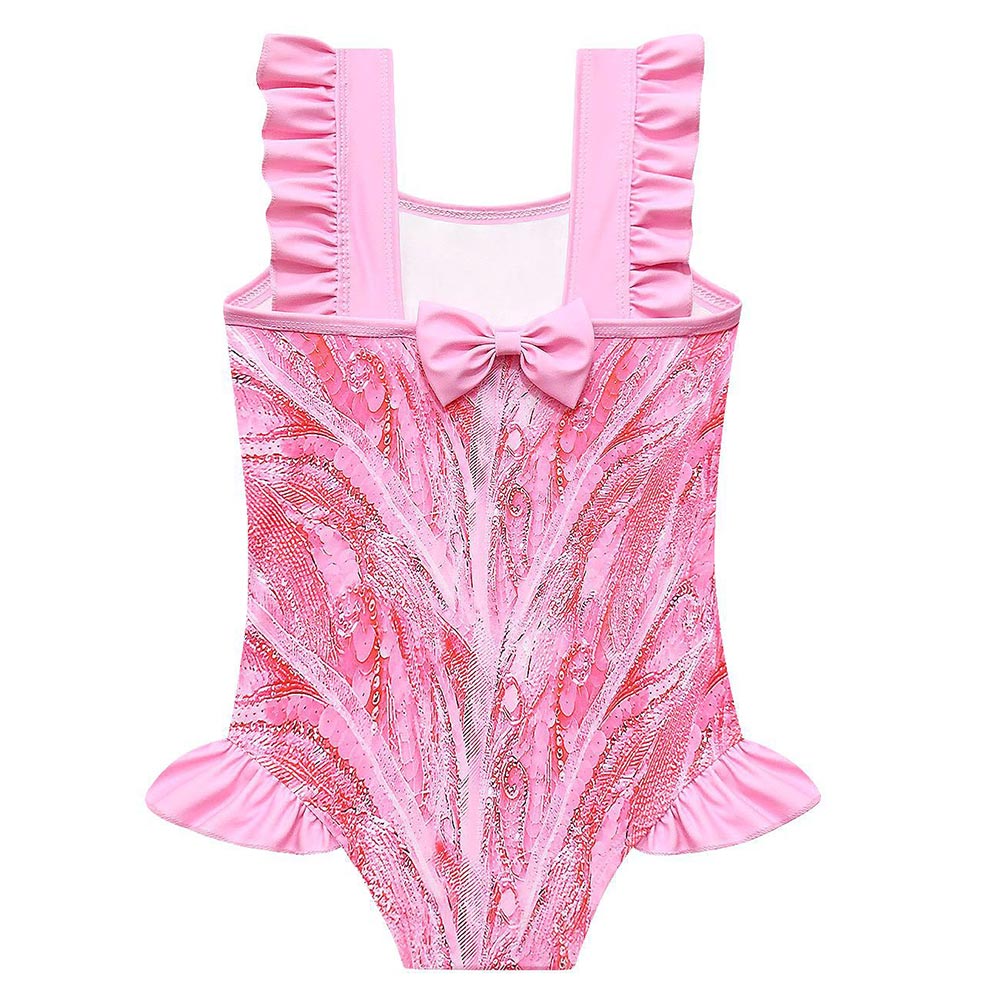 Wicked (2024) Glinda Kids Children Pink Swimsuit Set Outfits Halloween Carnival Cosplay Costume