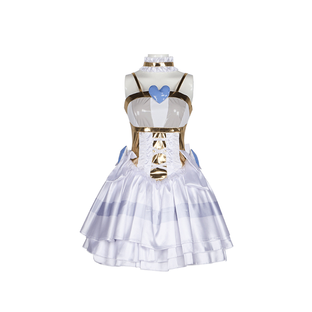 Panty & Stocking Stocking Angel Form White Dress Halloween Carnival Party Cosplay Costume