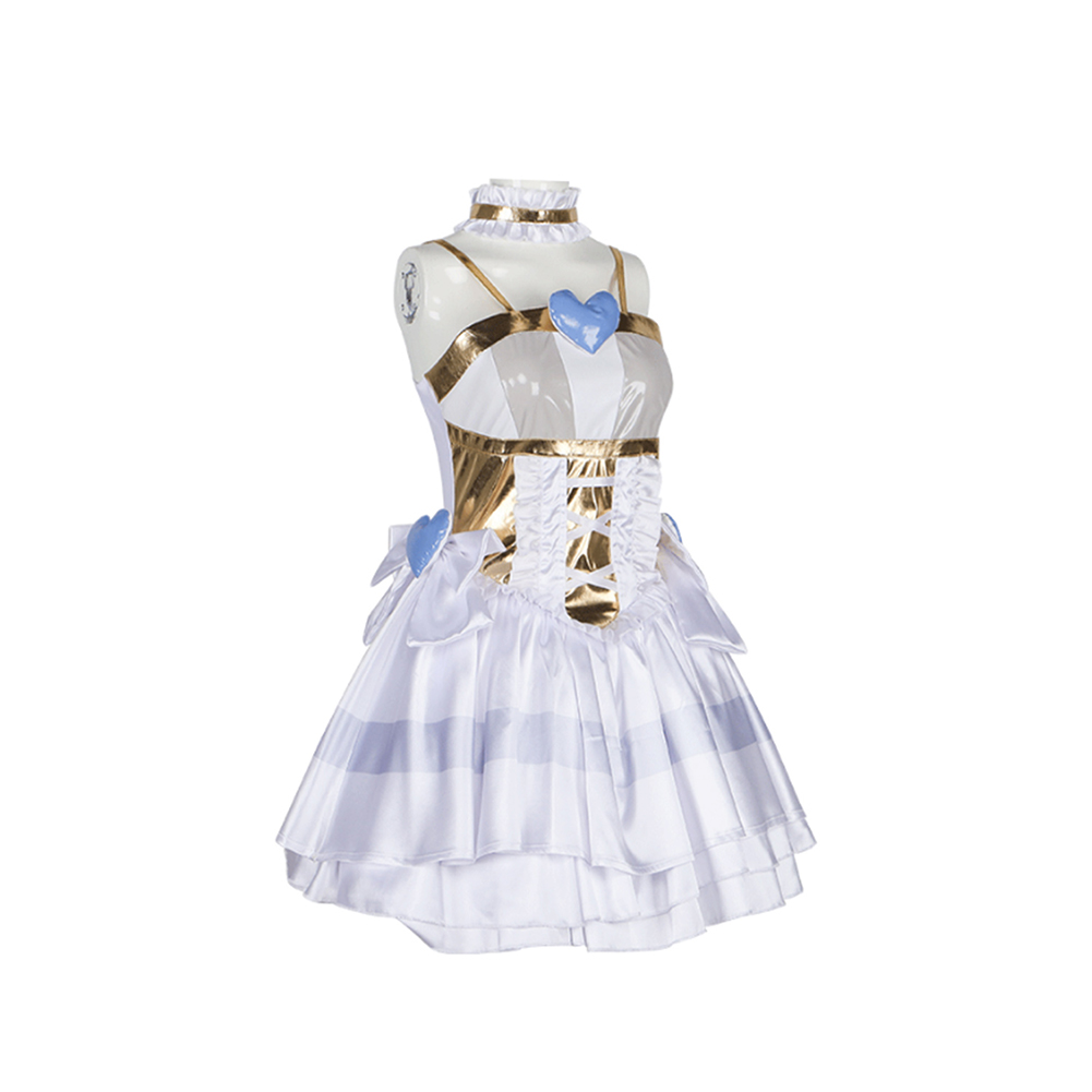 Panty & Stocking Stocking Angel Form White Dress Halloween Carnival Party Cosplay Costume