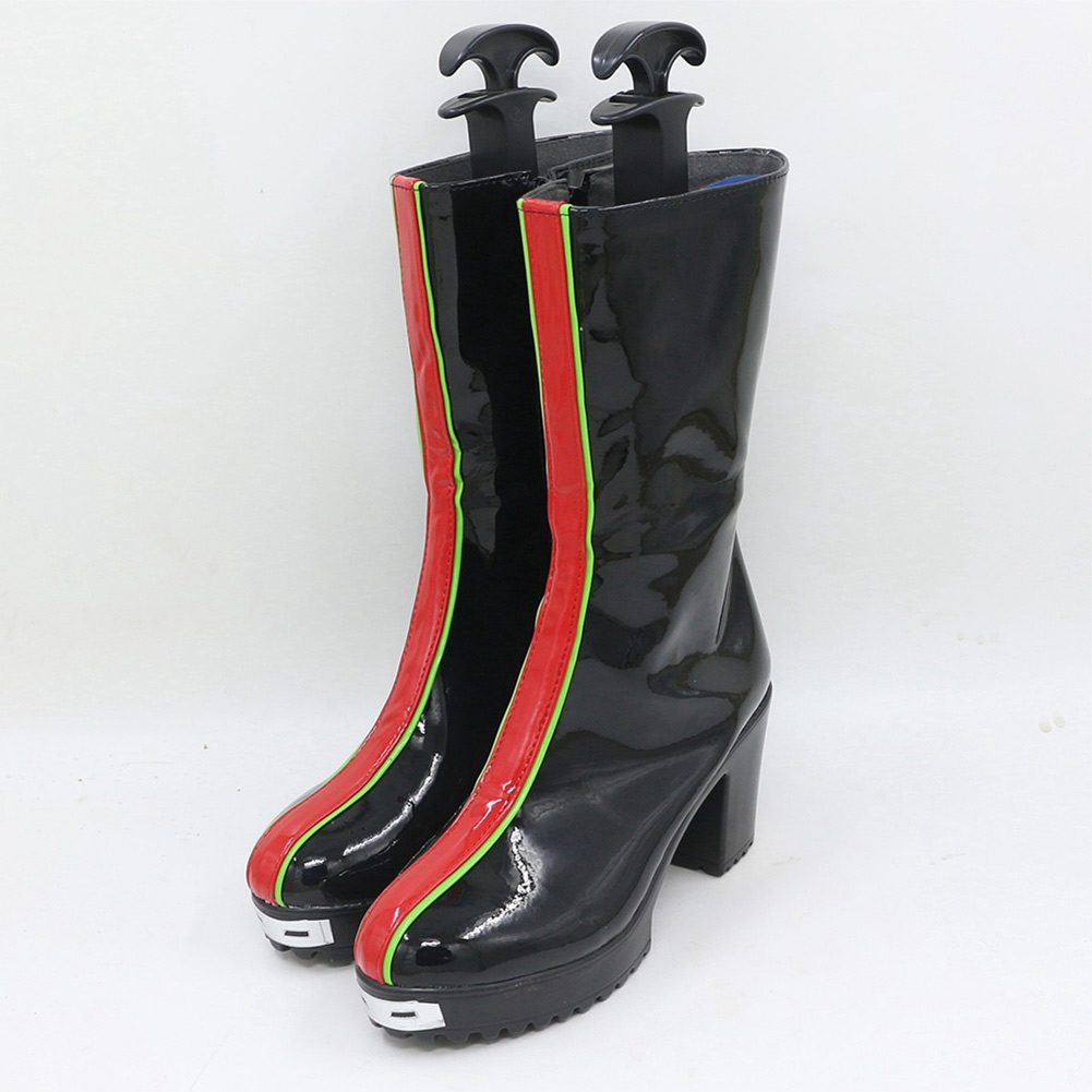 Kpop Demon Hunters Rumi Black Cosplay Shoes Boots Halloween Custom Made Costumes Accessory