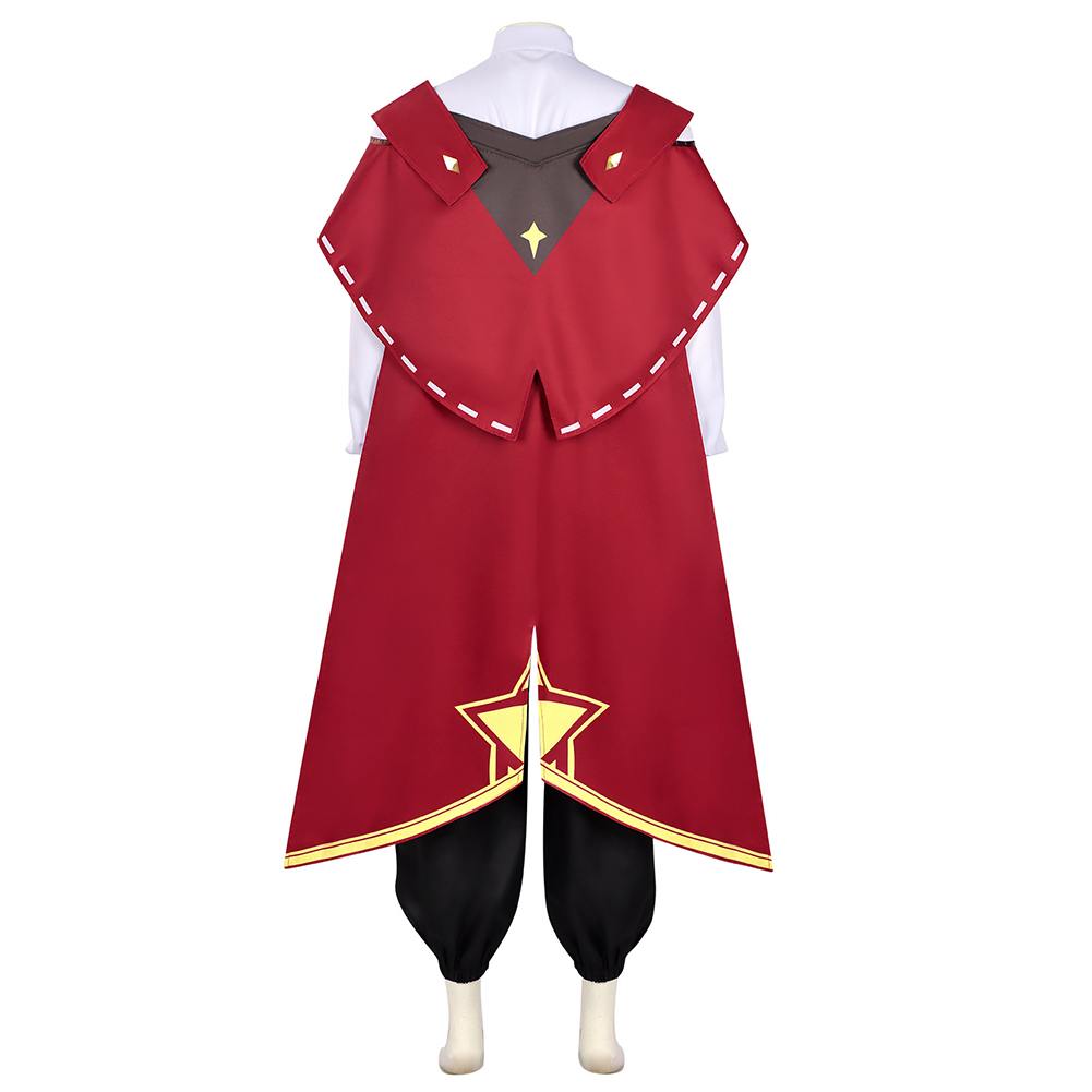 Roco Kingdom Enzo Black Outfit with Cape Outfits Halloween Carnival Cosplay Costume