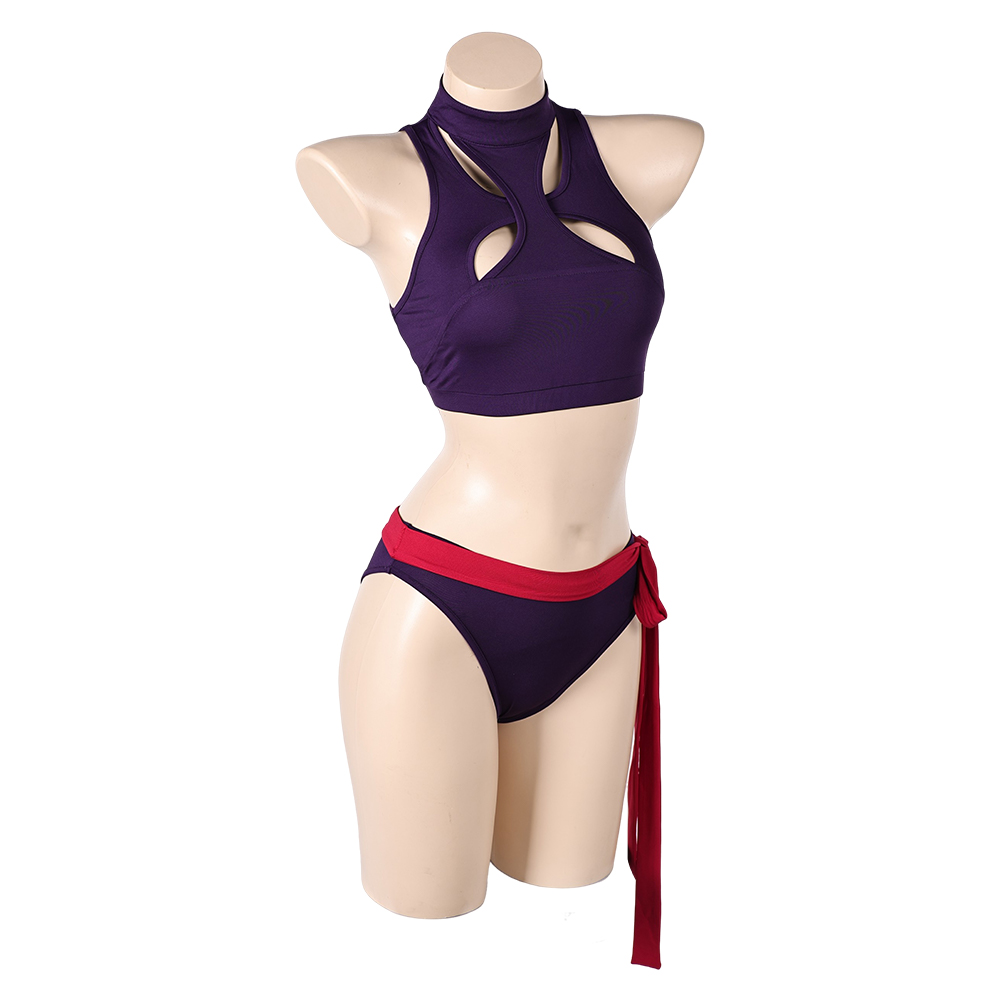 Rivals Psylocke Purple 2 Pcs Swimsuit Outfits Halloween Carnival Cosplay Costume
