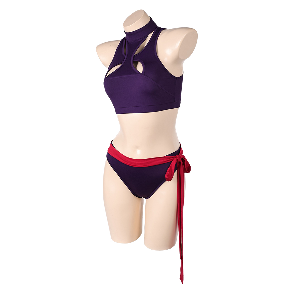 Rivals Psylocke Purple 2 Pcs Swimsuit Outfits Halloween Carnival Cosplay Costume