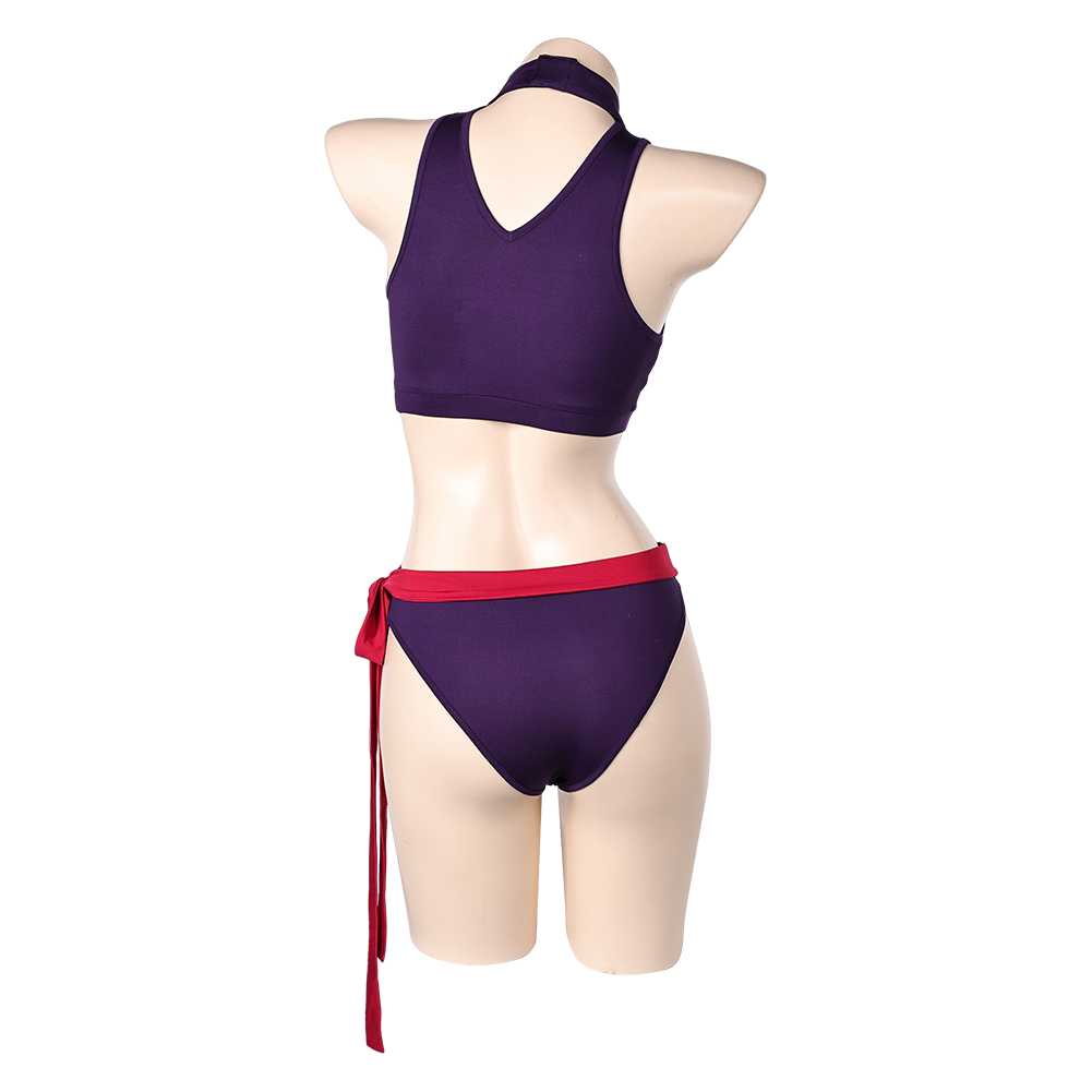 Rivals Psylocke Purple 2 Pcs Swimsuit Outfits Halloween Carnival Cosplay Costume