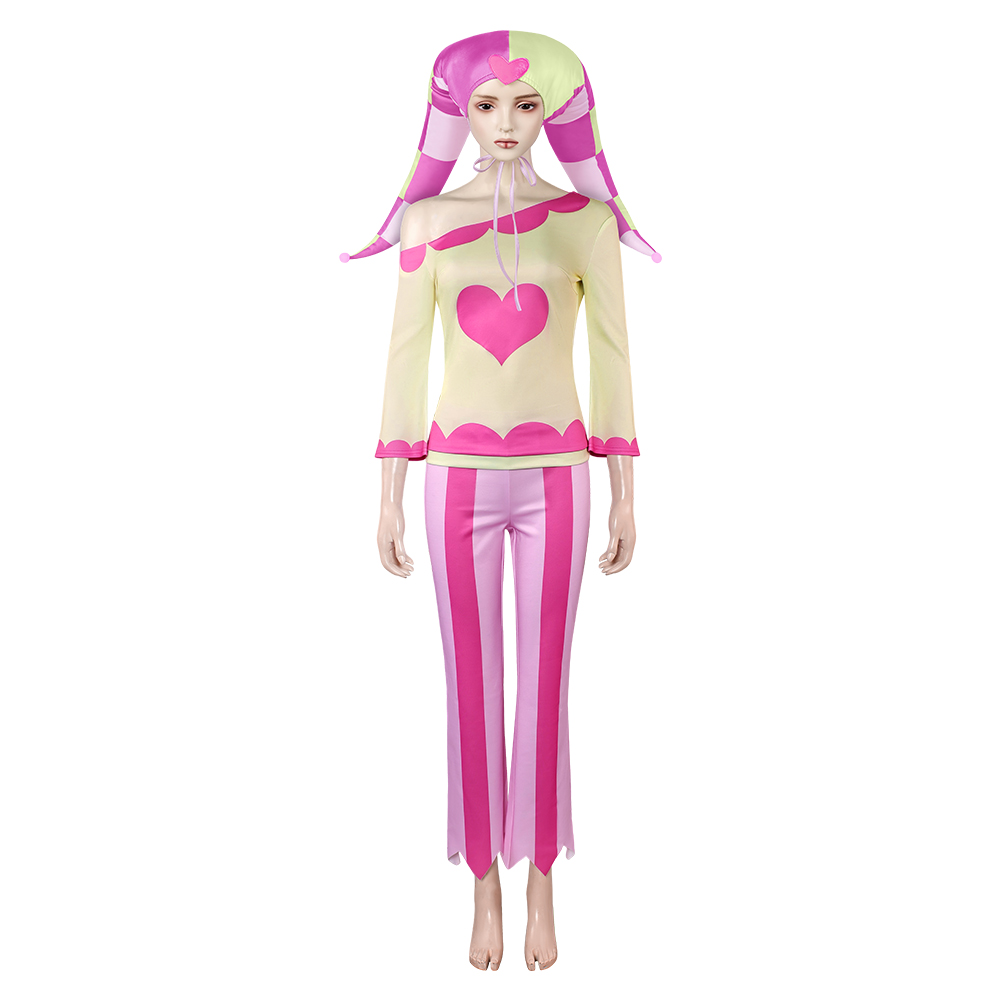 Helluva Boss Fizzarolli Pink Heart Outfits Halloween Carnival Cosplay Costume