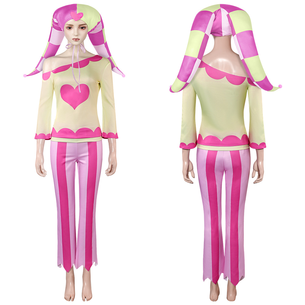 Helluva Boss Fizzarolli Pink Heart Outfits Halloween Carnival Cosplay Costume