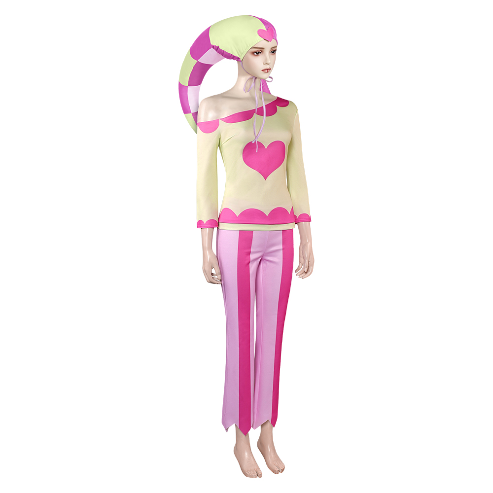 Helluva Boss Fizzarolli Pink Heart Outfits Halloween Carnival Cosplay Costume