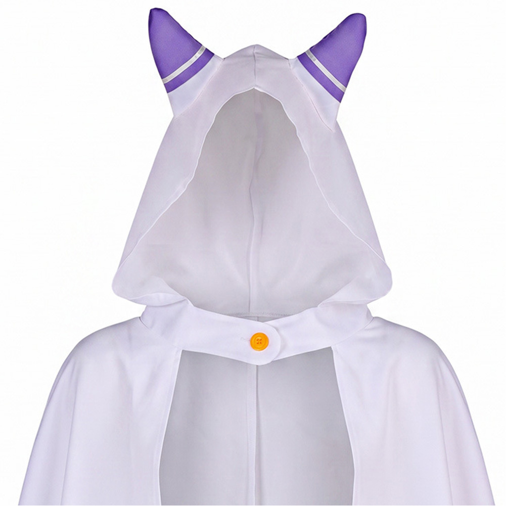 Emilia Women Purple Jumpsuit With Cloak Outfits Halloween Carnival Cosplay Costume