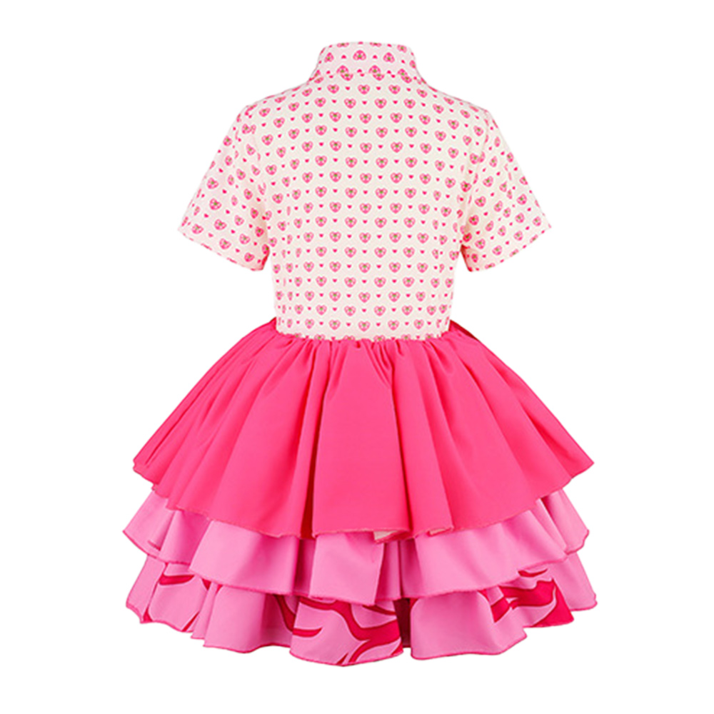 Descendants Pink Kids Children Pink Dress Outfits Halloween Carnival Cosplay Costume