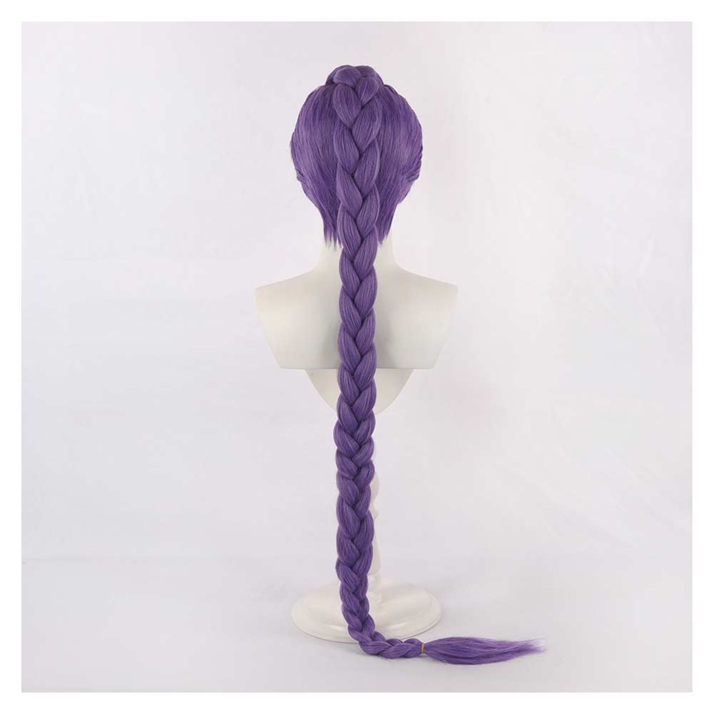 Kpop Demon Hunters Rumi Purple Braid Wig Halloween Carnival Costume Accessories