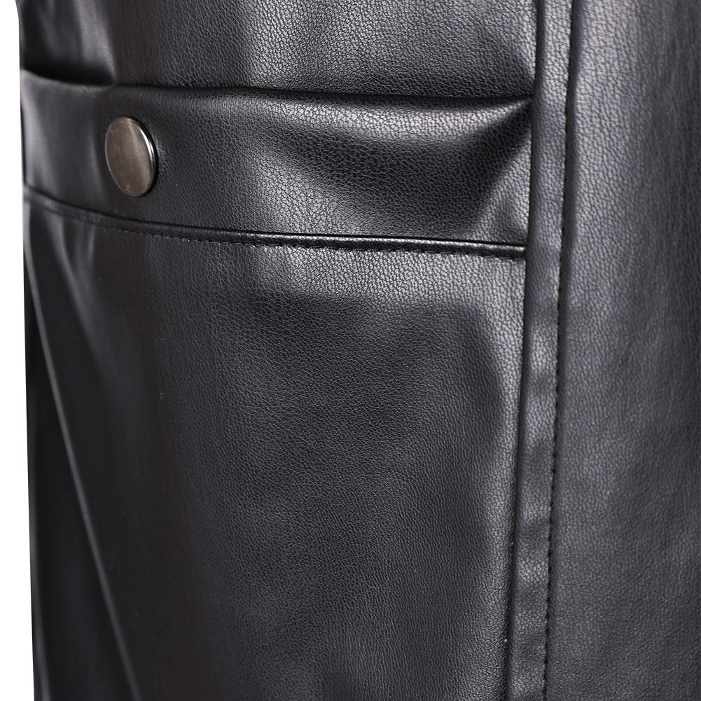 The Walking Dead: Daryl Dixon Daryl Dixon Black Leather Vest Outfits Halloween Cosplay Costume