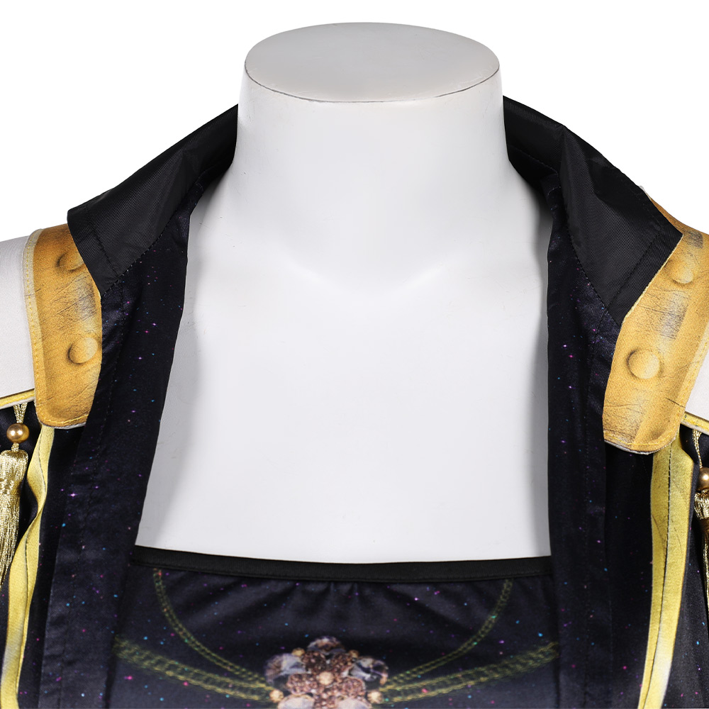 Kpop Demon Hunters Mira Golden Black Uniform Top Skirt Set Halloween Carnival Party Cosplay Costume