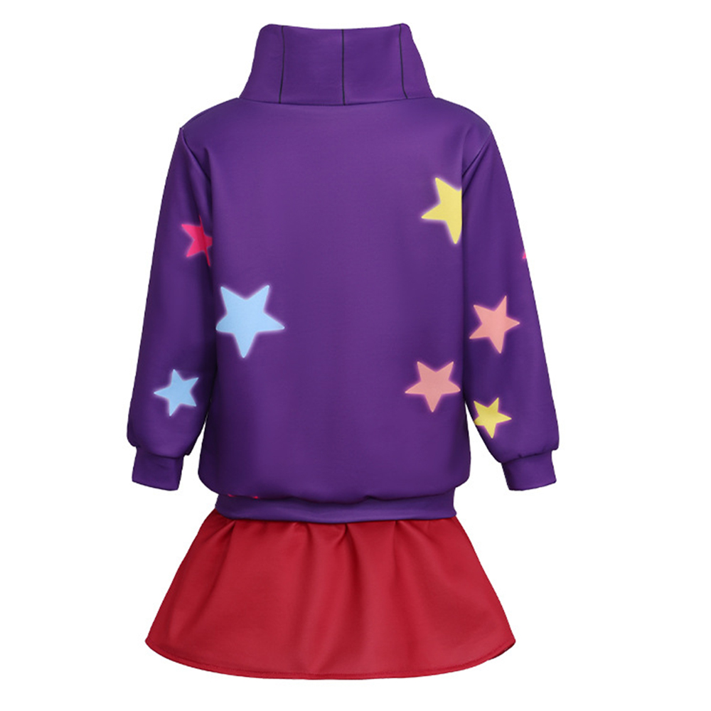 Gravity Falls Mabel Kids Children Purple Outfit Halloween Carnival Cosplay Costume