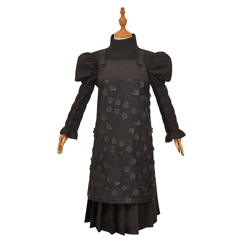 Wicked For Good Child Elphaba Kids Black Dress Halloween Carnival Cosplay Costume