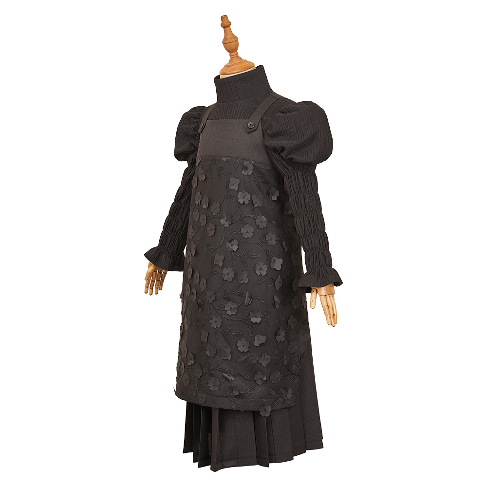 Wicked For Good Child Elphaba Kids Black Dress Halloween Carnival Cosplay Costume