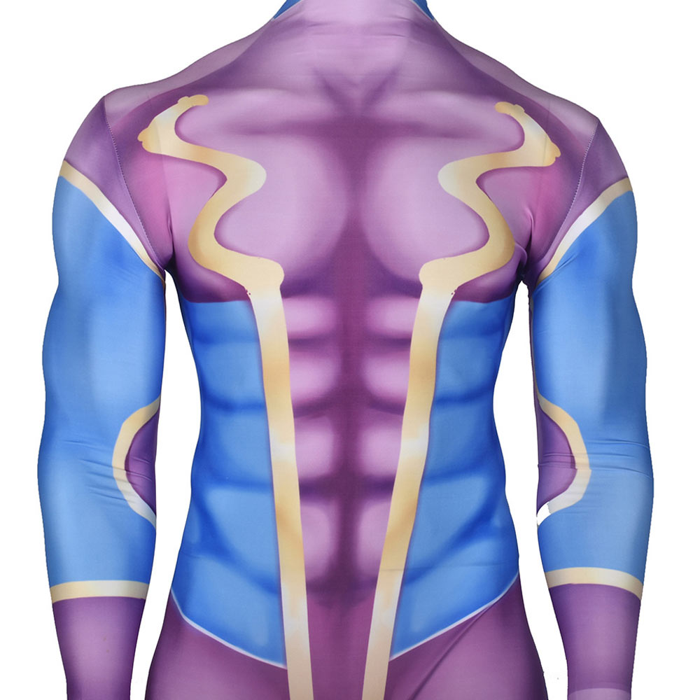 JoJo's Bizarre Adventure Star Platinum Men Purple Jumpsuit Outfits Halloween Carnival Cosplay Costu