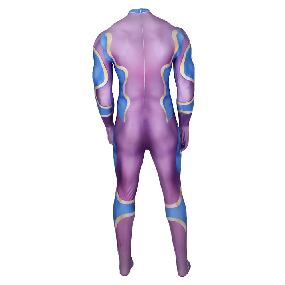 JoJo's Bizarre Adventure Star Platinum Men Purple Jumpsuit Outfits Halloween Carnival Cosplay Costu