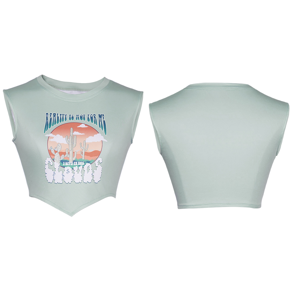 The Substance (2024) Sue Blue Tank Top Outfits Halloween Carnival Cosplay Costume