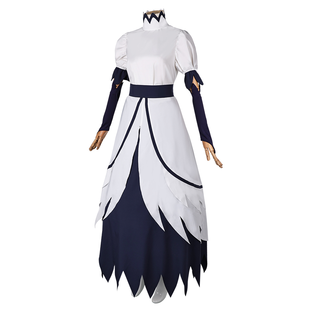 Helluva Boss Stella White Dress Outfits Halloween Carnival Cosplay Costume