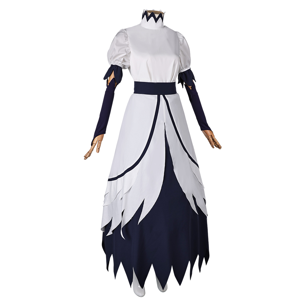 Helluva Boss Stella White Dress Outfits Halloween Carnival Cosplay Costume