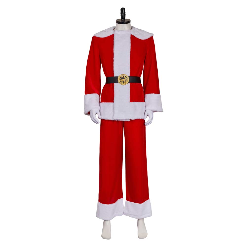 Dear Santa (2024) Satan Clause Red Uniform Outfits Halloween Christmas Cosplay Costume