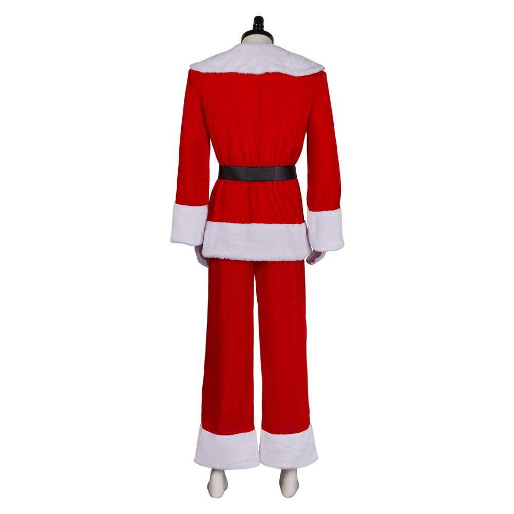 Dear Santa (2024) Satan Clause Red Uniform Outfits Halloween Christmas Cosplay Costume