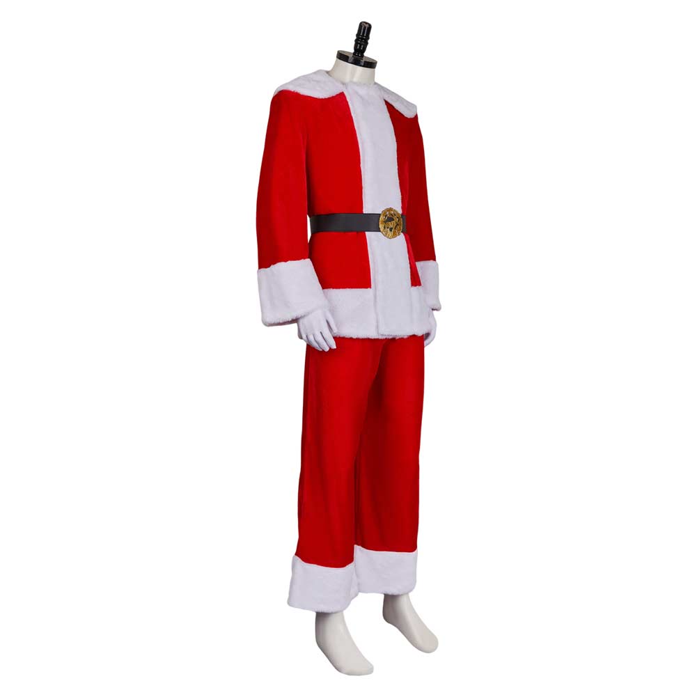 Dear Santa (2024) Satan Clause Red Uniform Outfits Halloween Christmas Cosplay Costume