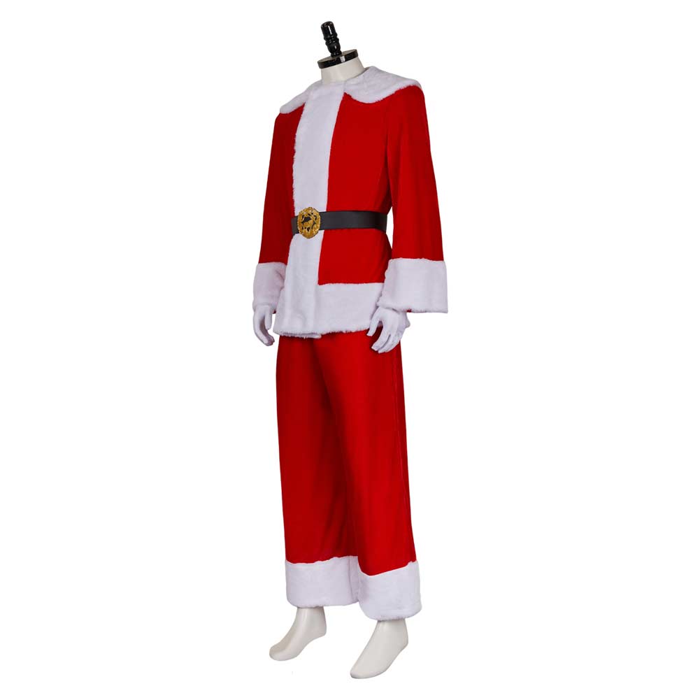 Dear Santa (2024) Satan Clause Red Uniform Outfits Halloween Christmas Cosplay Costume