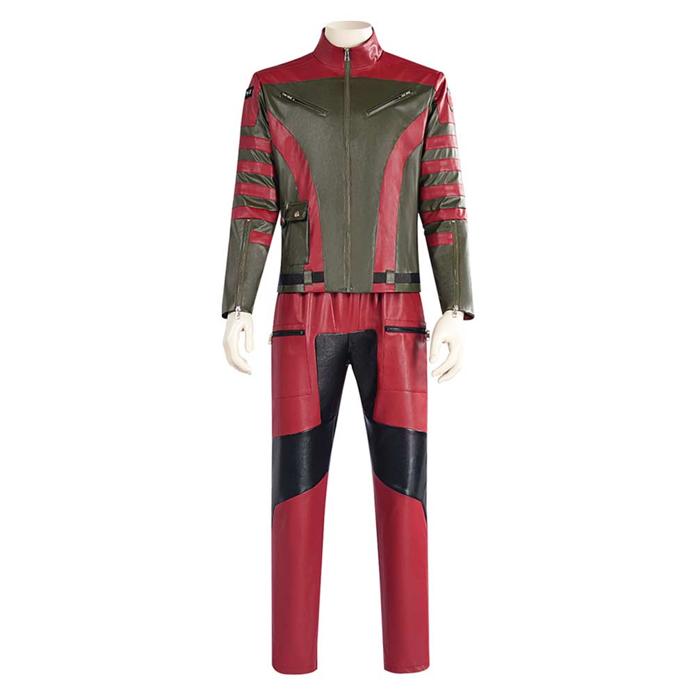 Red One (2024) Callum Drift (Johnson) Men Red Suit Outfits Halloween Christmas Cosplay Costume