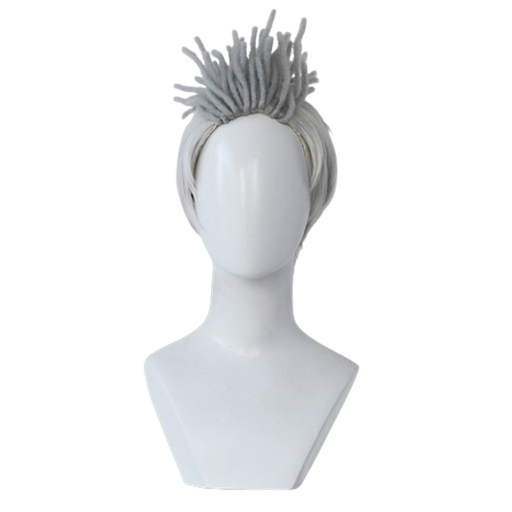 League of Legends Ekko Wig Heat Resistant Synthetic Hair Carnival Halloween Costume Accessories