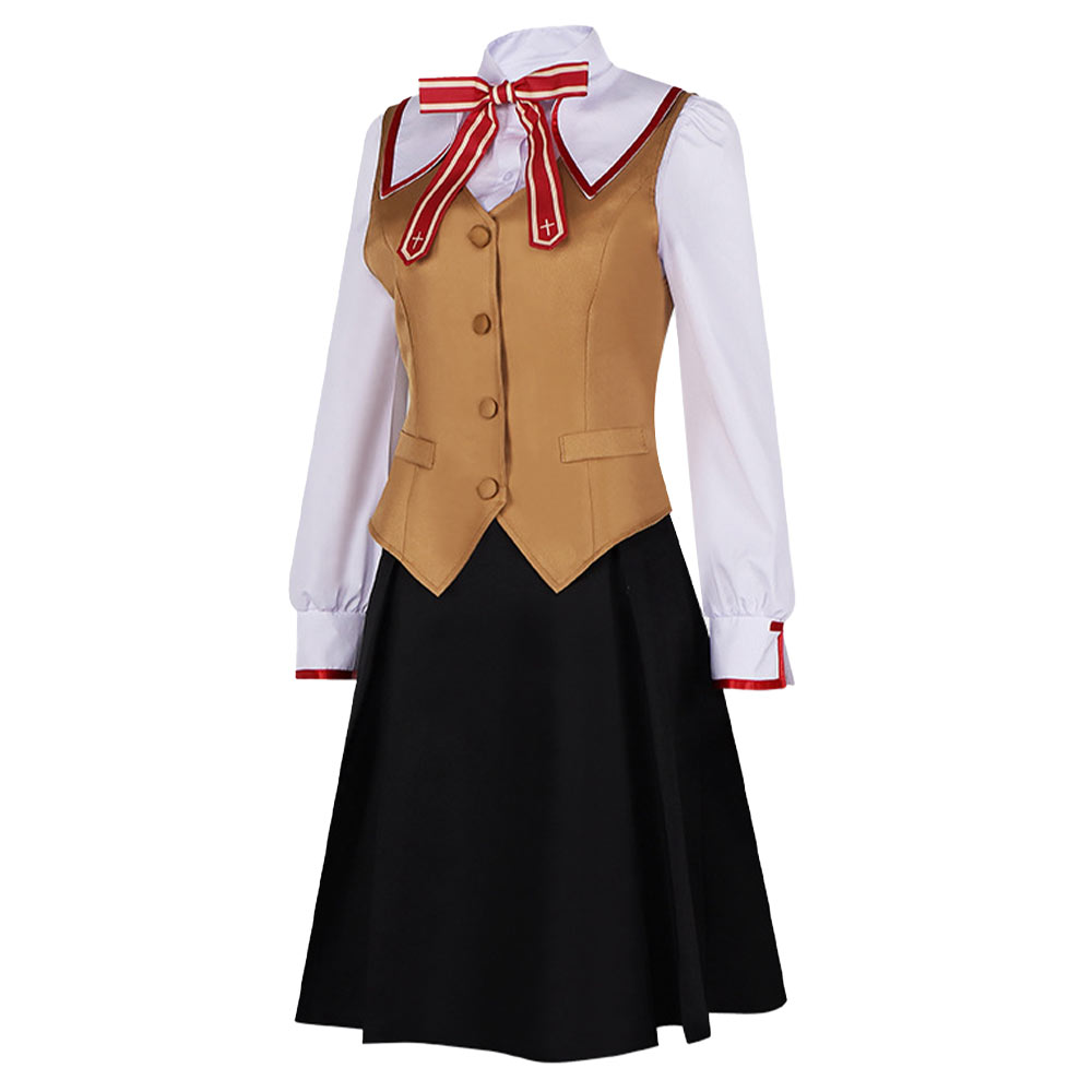 Fate/Stay Night Tohsaka Rin JK School Uniform Outfits Halloween Carnival Party Cosplay Costume