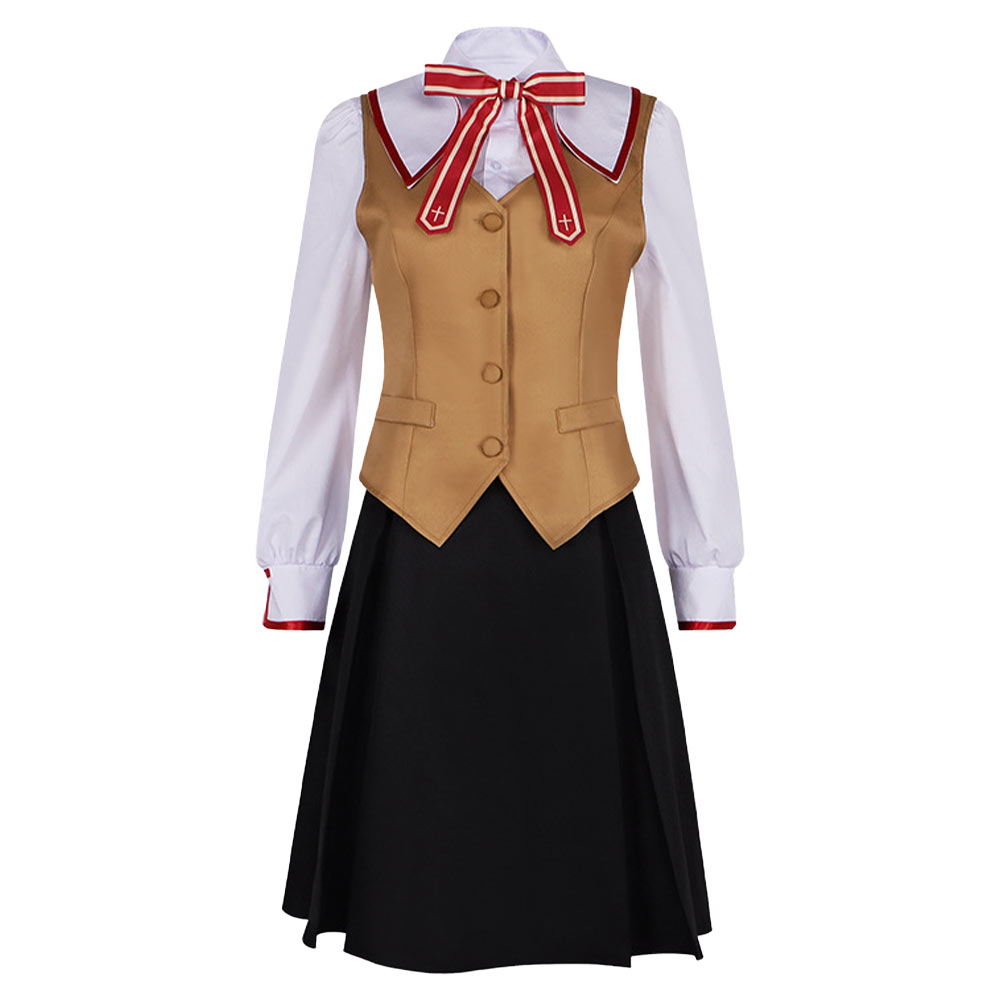 Fate/Stay Night Tohsaka Rin JK School Uniform Outfits Halloween Carnival Party Cosplay Costume
