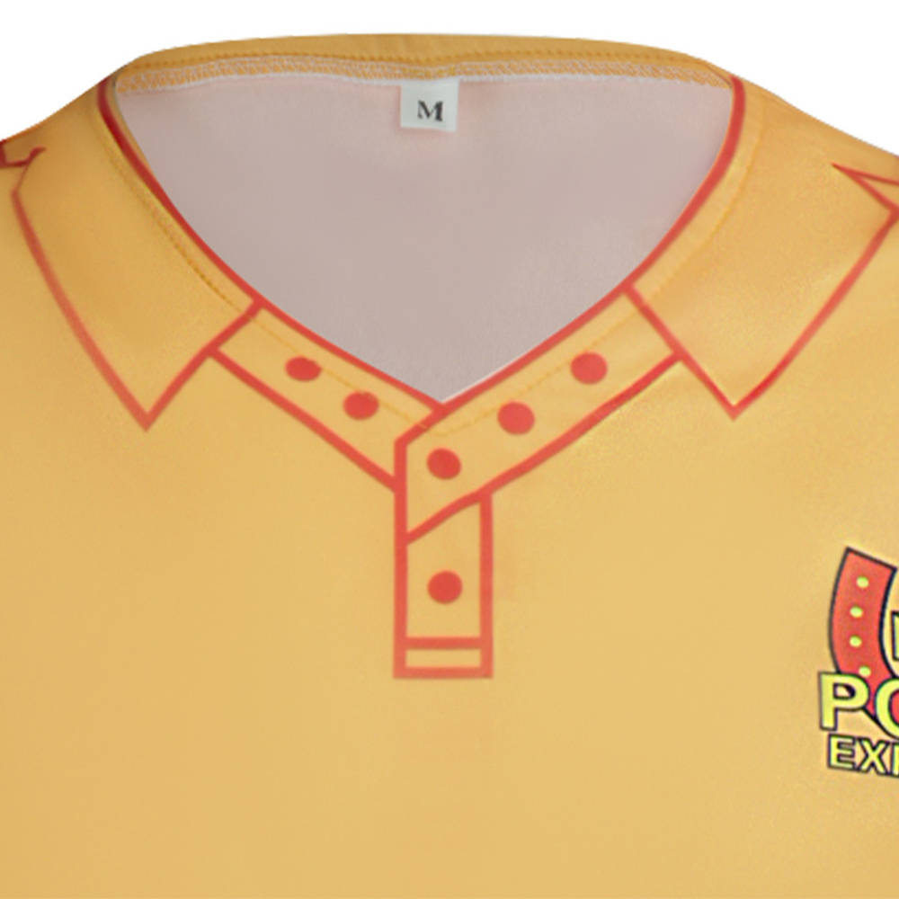 Mouthwashing Swansea Men Yellow Polo Shirt Halloween Carnival Party Cosplay Costume