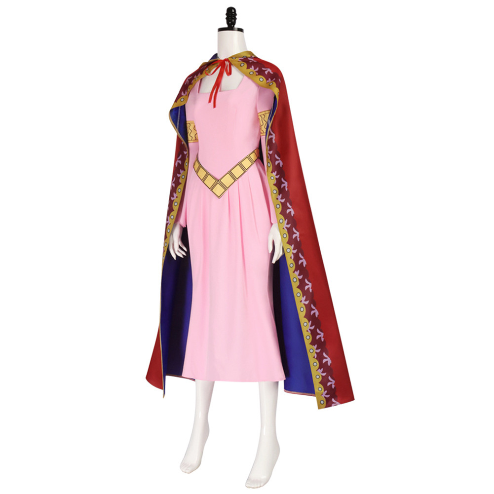 One Piece Nefertari Vivi Pink Dress Outfits Halloween Carnival Cosplay Costume