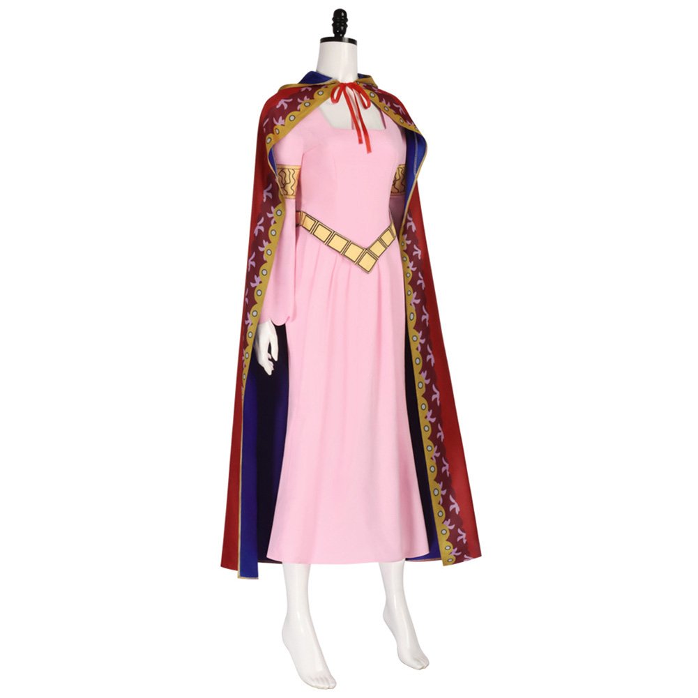 One Piece Nefertari Vivi Pink Dress Outfits Halloween Carnival Cosplay Costume