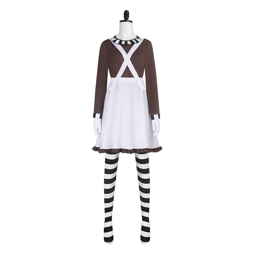Charlie and the Chocolate Factory Chocolate Women Dress Outfit Halloween Carnival Cosplay Costume