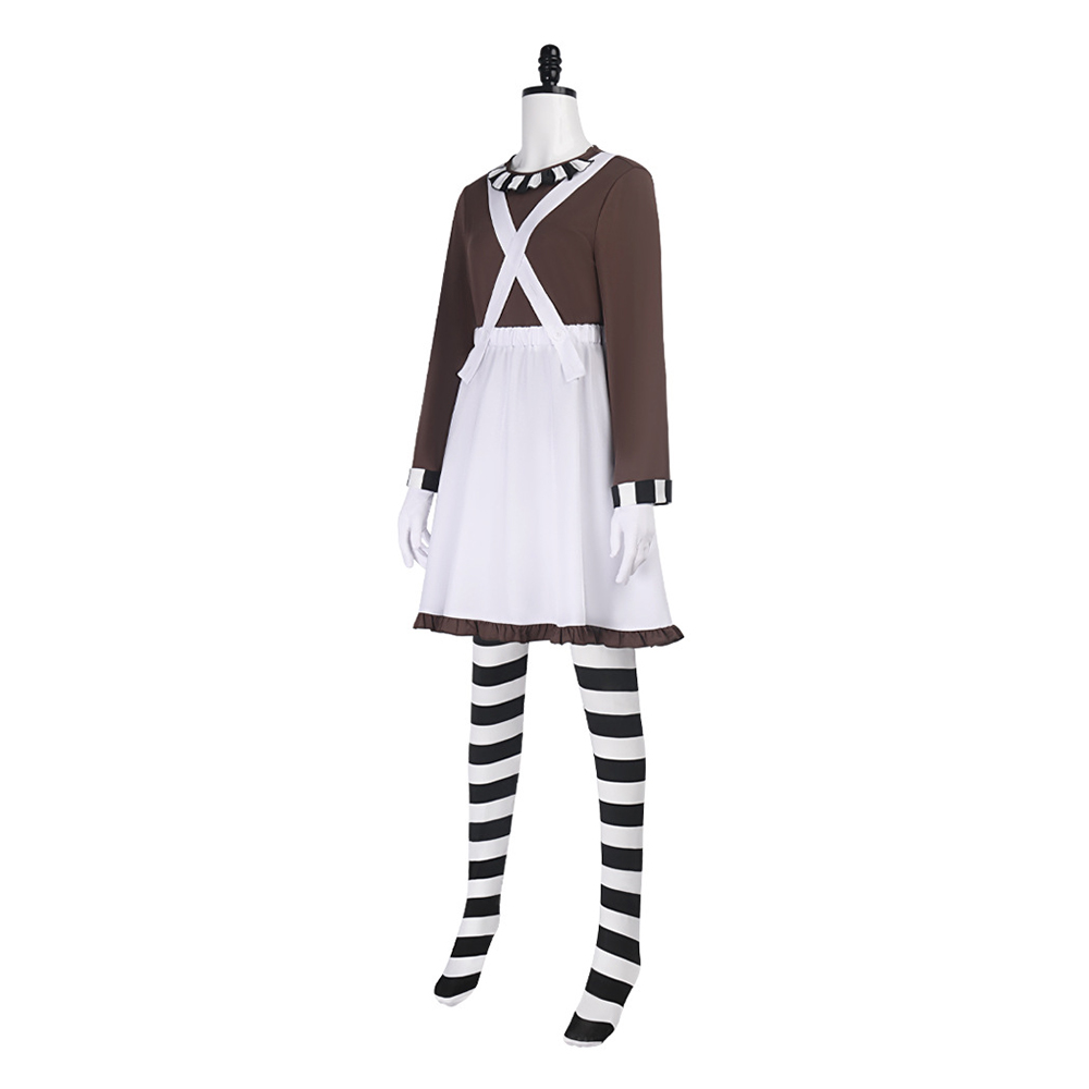 Charlie and the Chocolate Factory Chocolate Women Dress Outfit Halloween Carnival Cosplay Costume