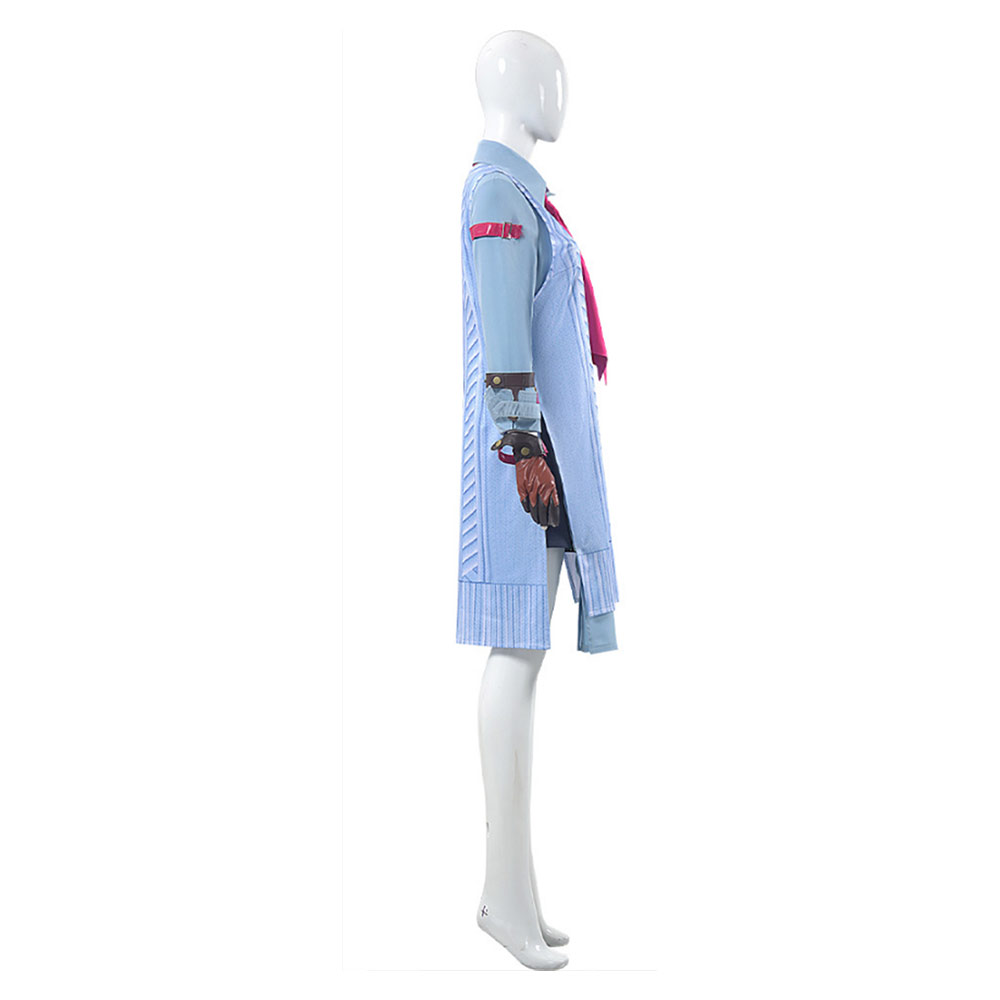 Tekken 8  Asuka Kazama Blue School Dress Halloween Carnival Party Cosplay Costume