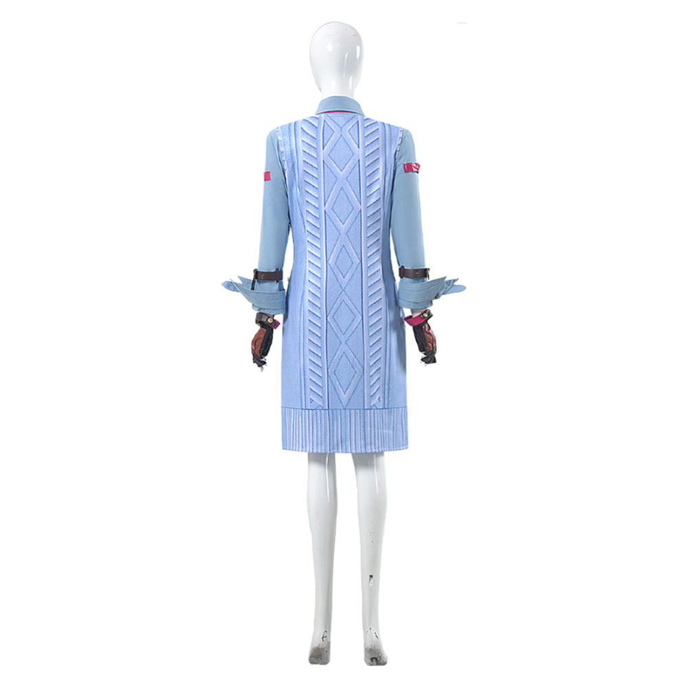 Tekken 8  Asuka Kazama Blue School Dress Halloween Carnival Party Cosplay Costume