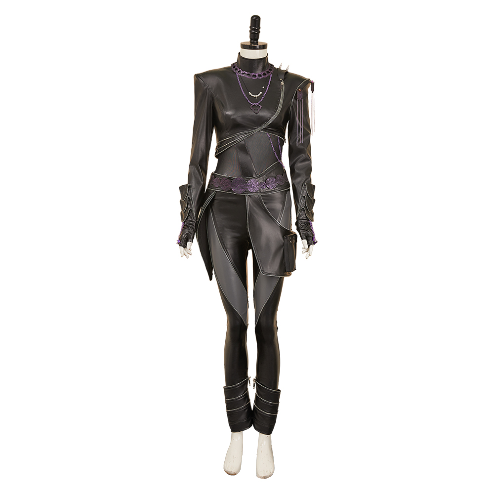 Kpop Demon Hunters Rumi Black Battle Suit Set Halloween Carnival Party Cosplay Costume