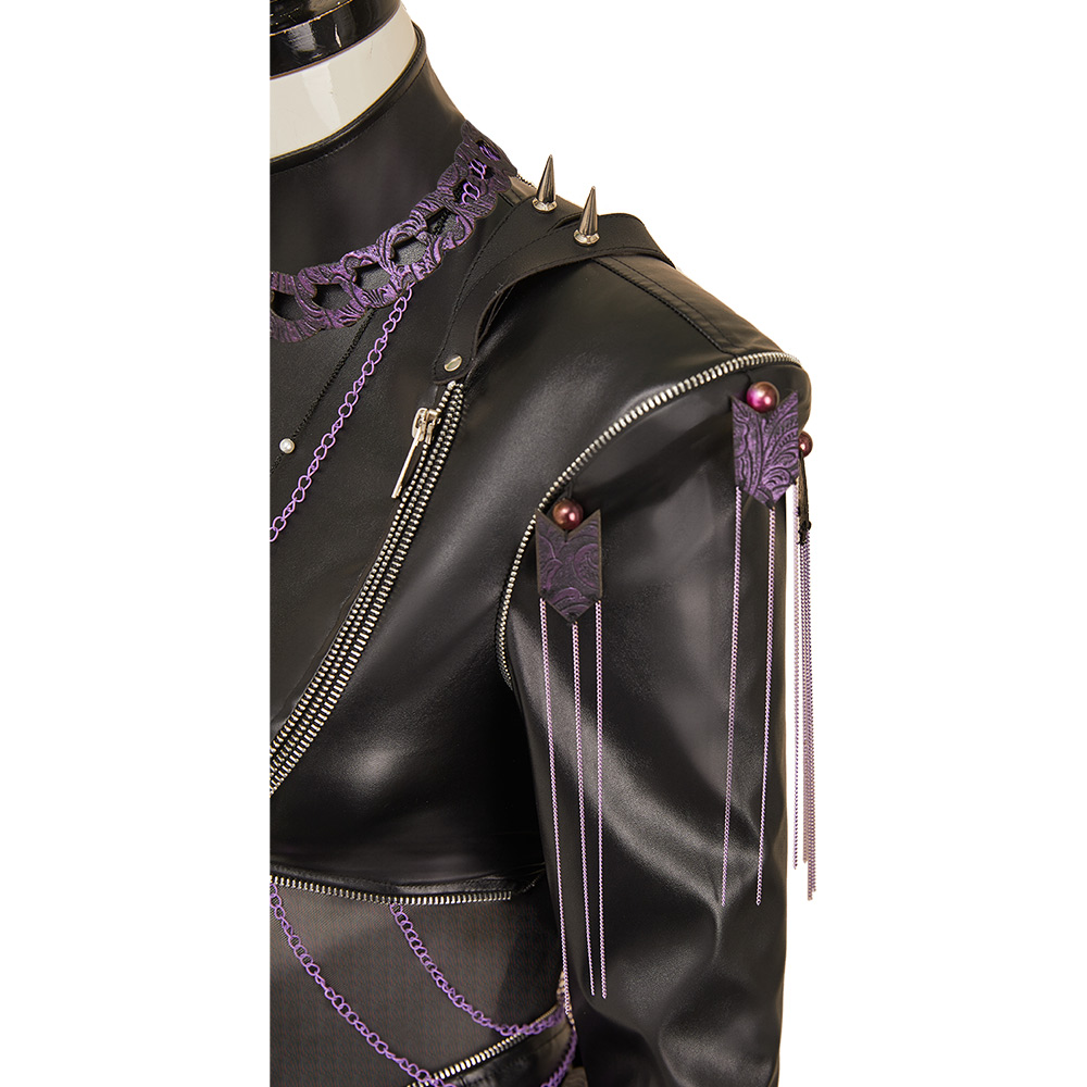 Kpop Demon Hunters Rumi Black Battle Suit Set Halloween Carnival Party Cosplay Costume