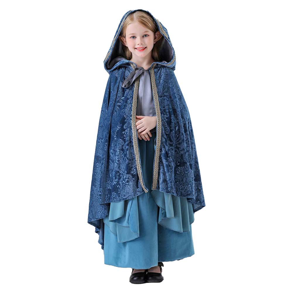 The Lord of the Rings Arwen Elf Hood Dress Set Halloween Renaissance Party Cosplay Costume