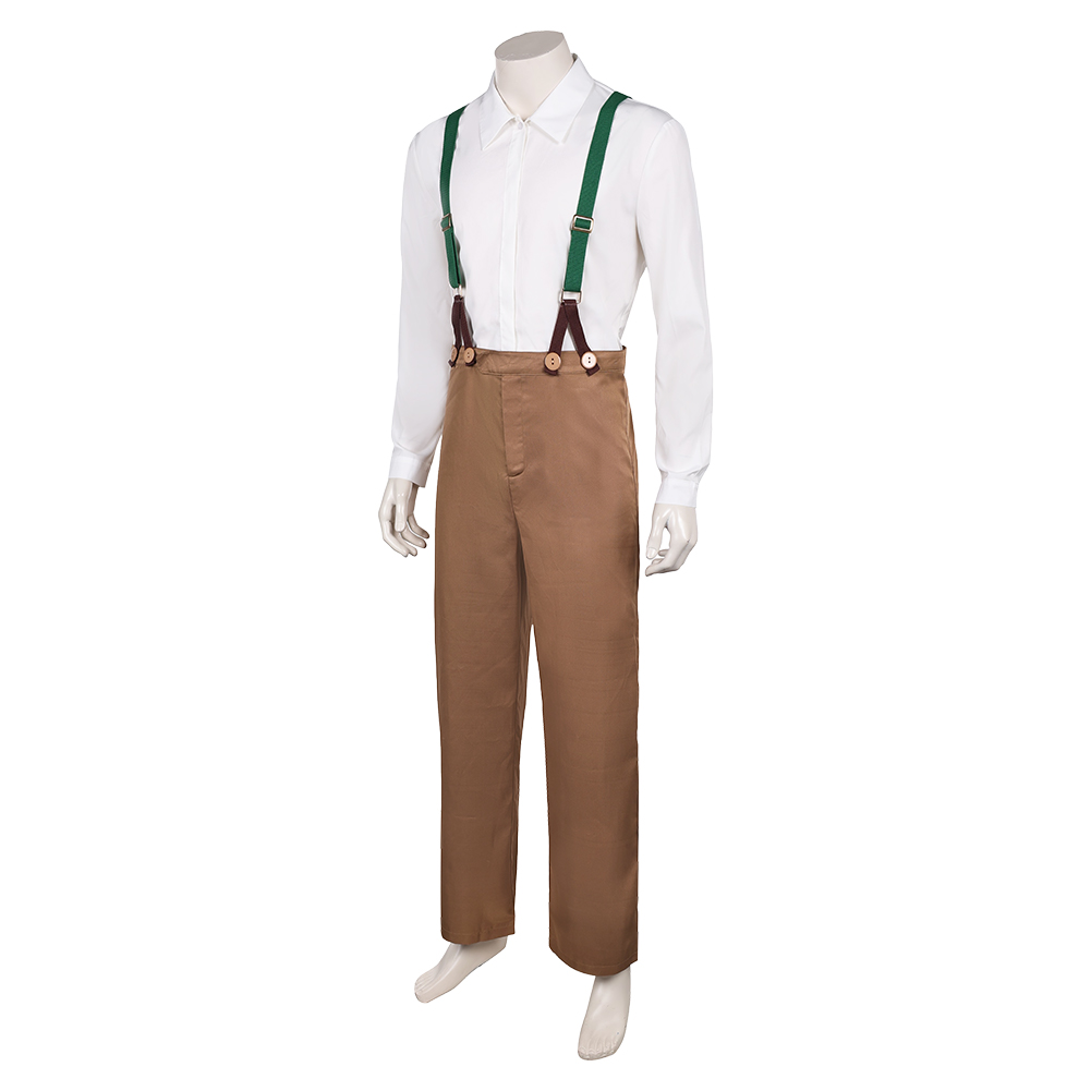 When the Wind Blows Jim Bloggs Men Overalls Halloween Carnival Party Cosplay Costume