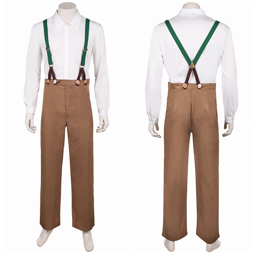 When the Wind Blows Jim Bloggs Men Overalls Halloween Carnival Party Cosplay Costume