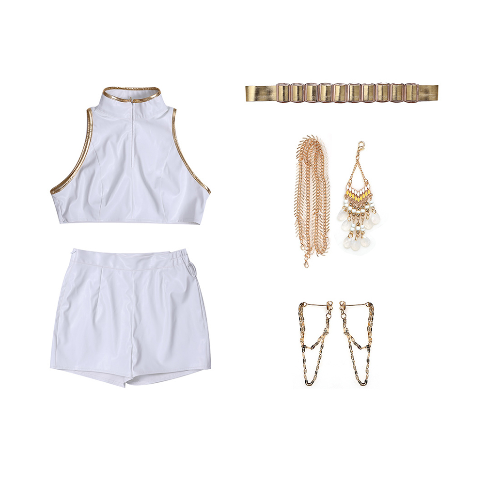 Kpop Demon Hunters Rumi What it Sounds Like Top Pants Set Halloween Carnival Party Cosplay Costume